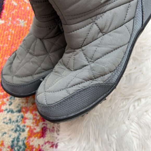 $120 Columbia Gray Minx Slip III Winter Snow Boot Kids Girls 4 - Picture 5 of 11